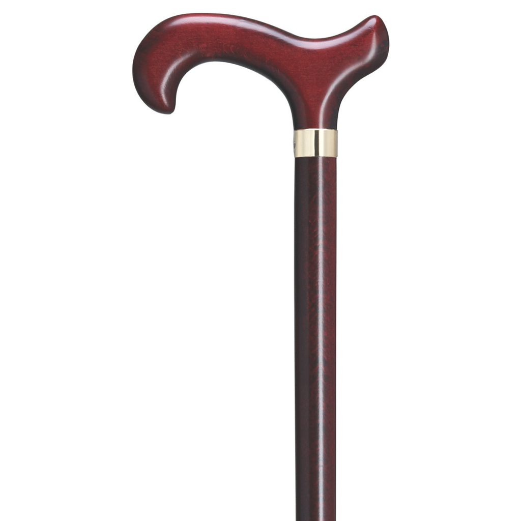 Burgundy Derby Walking Cane