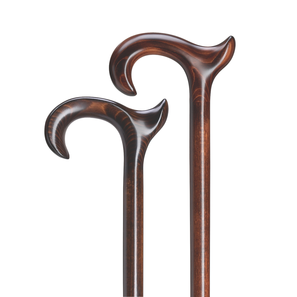 Beech Wood Walking Cane with Ergonomic Derby Handle