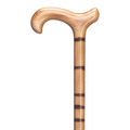 Bamboo-Stepped Beech Wood Derby Cane