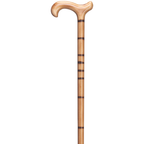 Bamboo-Stepped Beech Wood Derby Cane