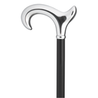 Anatomical Chrome Derby Cane- Left and Right Hand