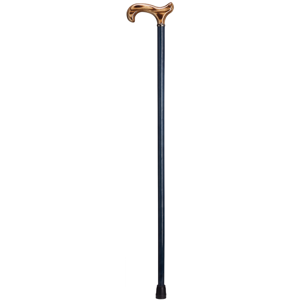 Denim Blue Scorched Derby Cane
