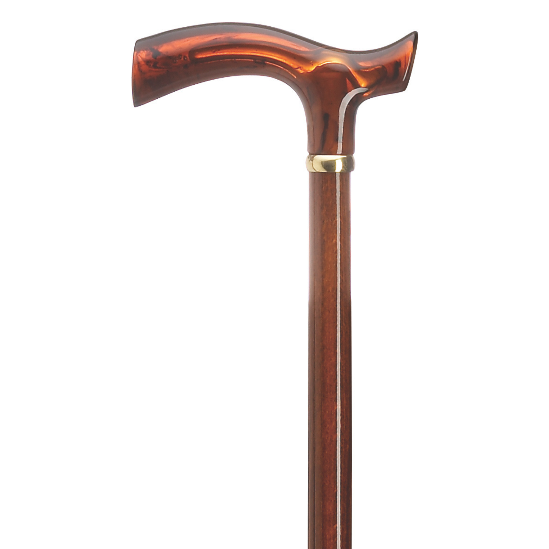 Amber Acrylic Fritz Walking Cane