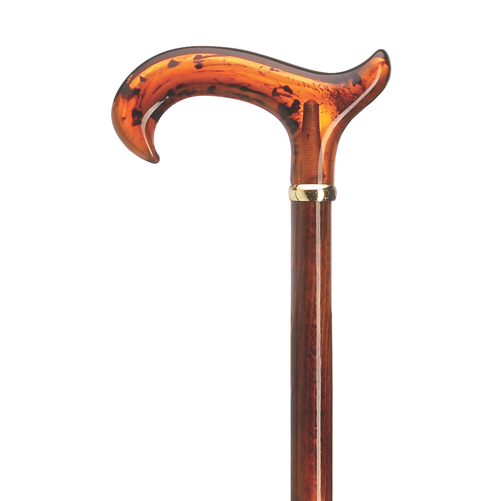 Amber Acrylic Derby Cane
