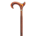 Elegant German Amber Derby Handle Walking Cane, 36