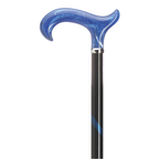  Titanic Blue Acrylic Derby Cane 