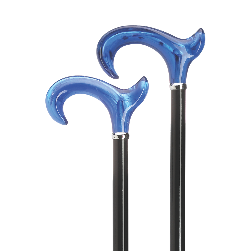 Titanic Blue Derby Handle Walking Cane