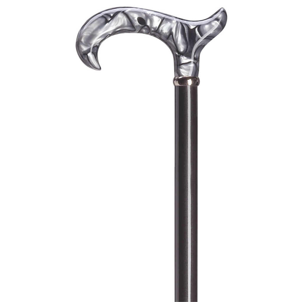 Black Swirl Pearl Walking Cane