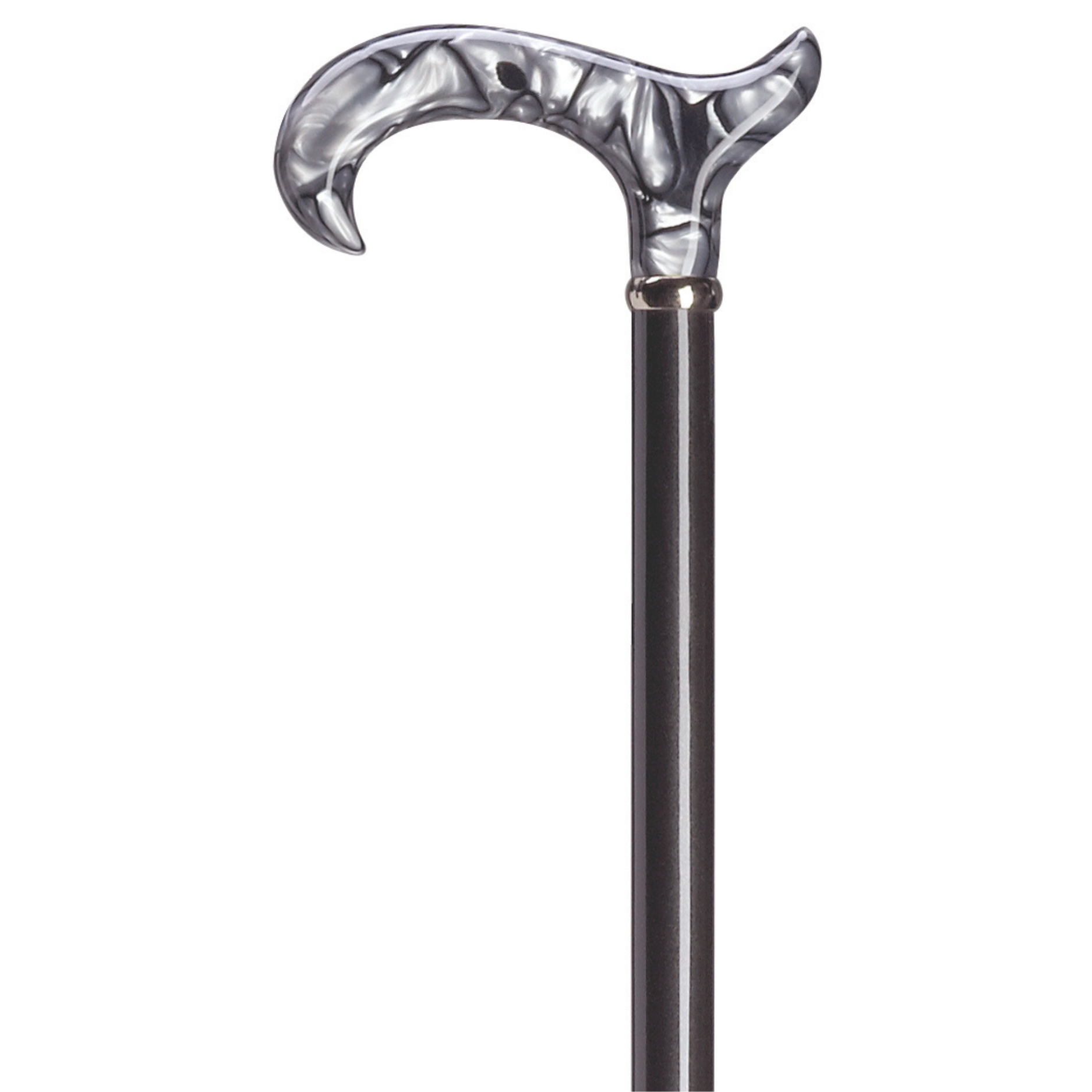 Black Swirl Pearl Walking Cane