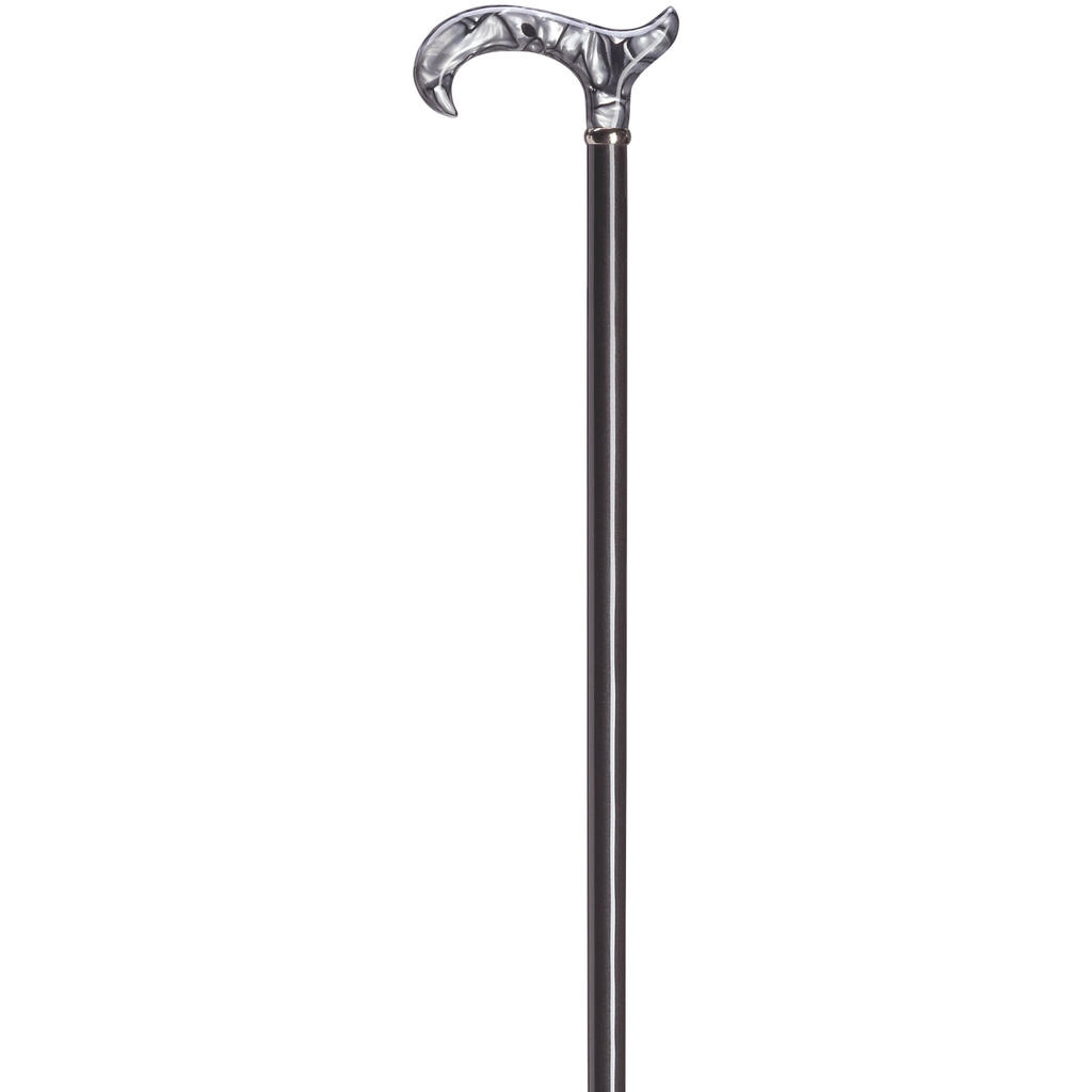 Black Swirl Pearl Walking Cane