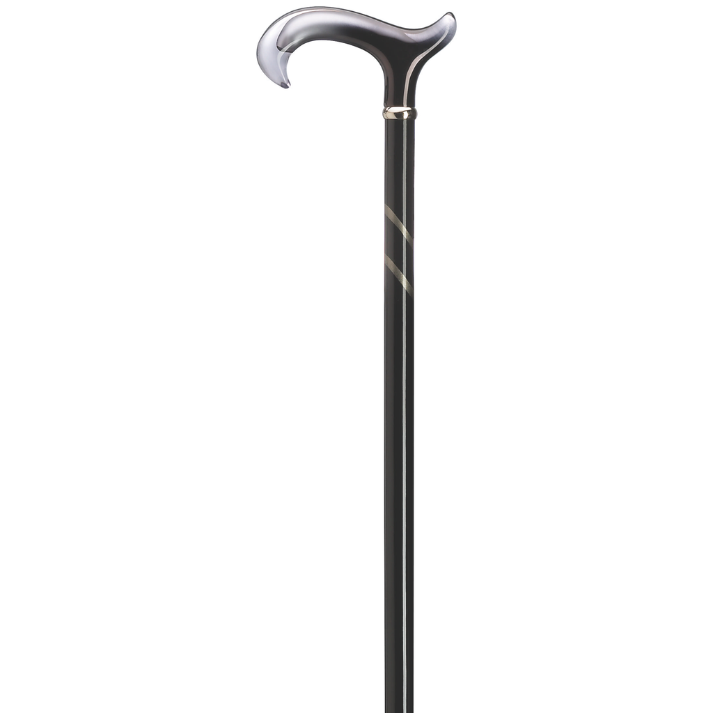 Grey Acrylic Derby Cane 