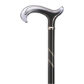 Grey Acrylic Derby Cane 