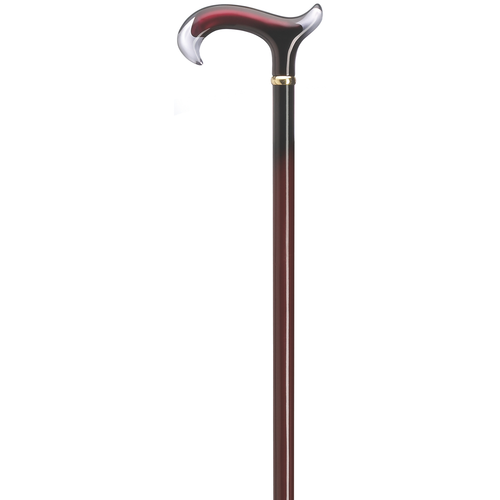 Burgundy Acrylic Derby Cane