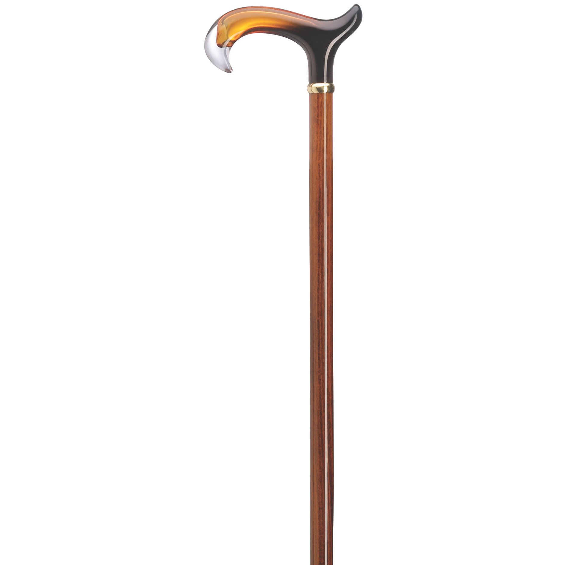 Amber Acrylic Derby Handle Cane 