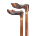 Amber Acrylic Palm Grip Cane-Right Hand