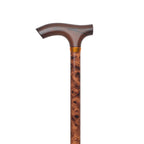 Adjustable Aluminum Walking Cane with Fritz Handle & Safety Lock, 29”-38”