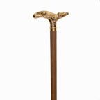 Elegant Alligator Brass Derby Cane - Stability and Support