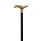 Elegant Alligator Brass Derby Cane - Stability and Support