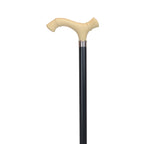 Elegant Double Crown Walking Cane with Lacquered Shaft