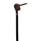 Classic European Jockey Head Derby Walking Cane - 36 Elegance