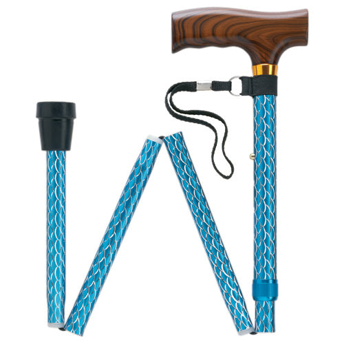  Scallop Design Folding Cane