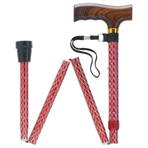  Scallop Design Folding Cane
