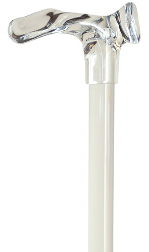 Lucite Cane with Derby Handle 