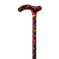Royal Red Flower Walking Cane