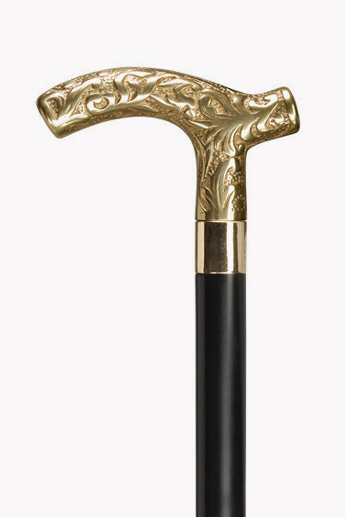 Antique Brass Knob Handle Walking Cane Wooden Walking Stick Gift