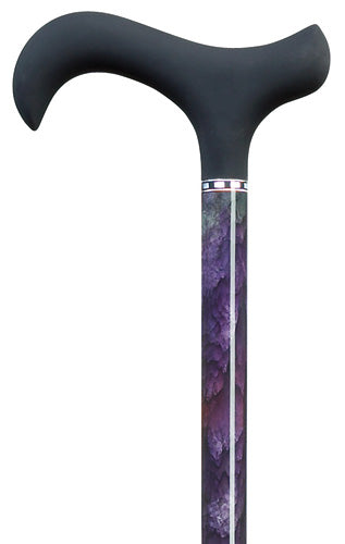 Purple Majesty Designer Adjustable Derby Walking Cane with