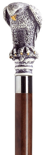 Scrimshaw Bird of Prey Walking Cane